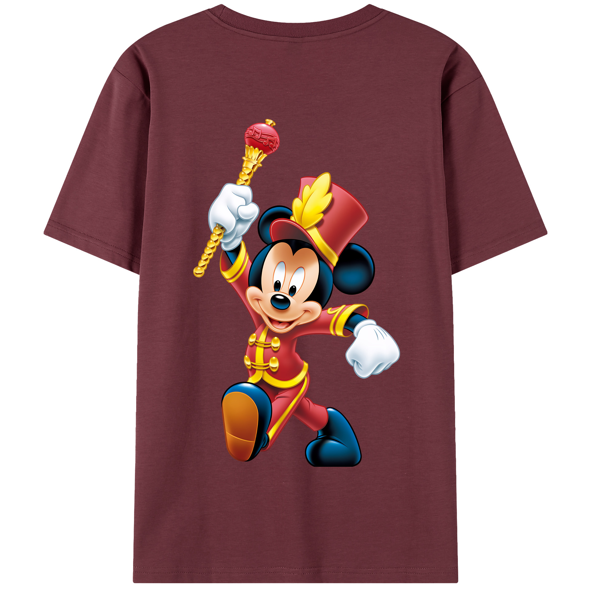 （画像用） ミッキーマウス Mickey Mouse 綿100％半袖Tシャツ（背面プリント）